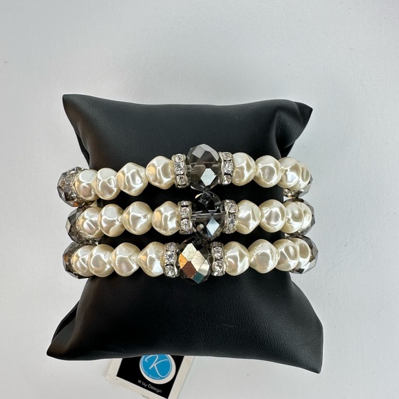 K By Design Diva Collection Baroque Pearl Statement Bracelet - Picture 9 of 9